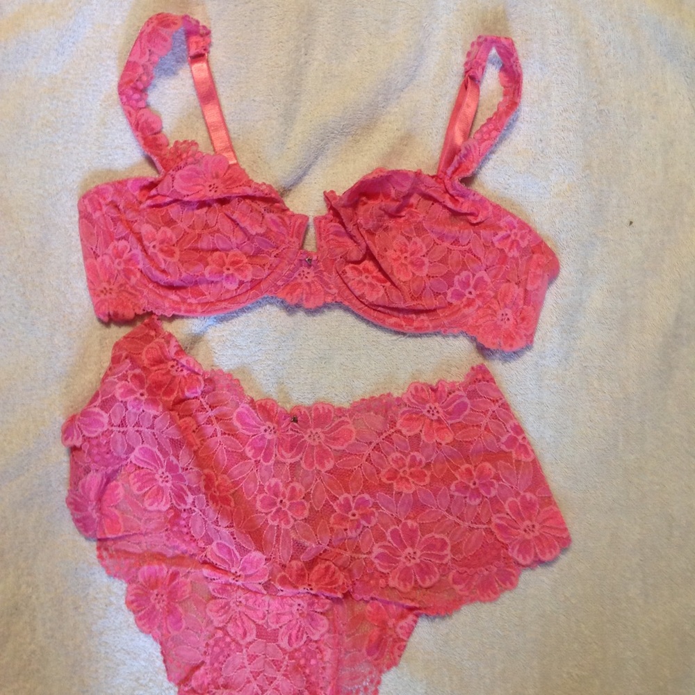 Victoria's Secret Bra and Panty Set.